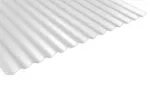 Lamina de policarbonato ondulada transparente economica 0.65 mm x 0.81 x 1.83 metros