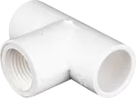 Tee potable con rosca PVC SCH40 12 mm (1/2")