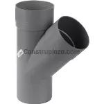 Yee sanitaria PVC SDR32.5 pared delgada 38 mm (1-1/2")