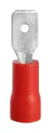Terminal macho .187" (22-16 AWG) plano rojo (10 por paquete)