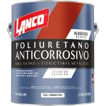Pintura anticorrosiva poliuretano para techos y estructuras metalicas galon Lanco MM91-4 (teja)
