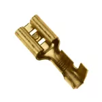 Terminal hembra .250" (18-14 AWG) de laton (10 por paquete)