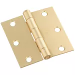 Bisagra de puerta 3-1/2” x 3-1/2” bronce satinado 512 National Hardware N142-794 (2 por paquete)