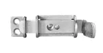 Picaporte platina #3 de acero galvanizado 3-1/6" x 3/4" PPT03