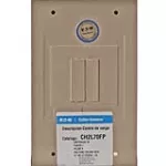 Centro de carga de empotrar 70A 2 espacios Cutler Hammer CH2L70FA