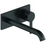 Griferia para lavatorio de pared monomando negro mate C.1 Duravit C11070004046+GK1900002000 (cuerpo interno incluido)
