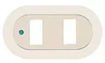 Placa 2 modulos rectangular beige nuva Magic Bticino 503NU/2B