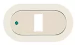 Placa 1 modulo rectangular marfil nuva Magic Bticino 503NU/1I