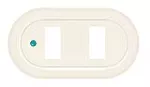 Placa 2 modulos rectangular marfil nuva Magic Bticino 503NU/2I