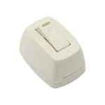 Pulsador para timbre tipo parche 15A 220V marfil Eagle 10152