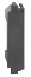 Modulo ciego de 1/2 modulo negro Living Now Bticino K4949