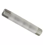 Niple de acero inoxidable 1/2" x 28"