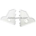 Cortinero plastico blanco CDBP (2 por paquete)
