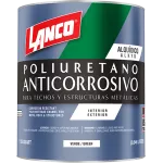 Pintura anticorrosiva poliuretano para techos y estructuras metalicas cuarto Lanco MM96-5 (verde)