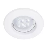 Lampara empotrada redonda GX5.3 50W 100-240V halogena blanco Alezio Tecnolite YD-220/B