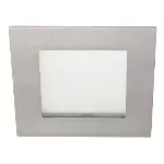 Lampara empotrada cuadrada GY6.35 50W 100-240V halogena satinado Alba Tecnolite YD-134/S