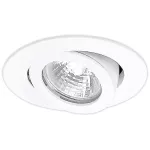Lampara empotrada dirigible redonda GX5.3 50W 100-240V halogena blanco Aprica Tecnolite YD-341/B