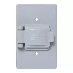 Placa sencilla para intemperie gris Eagle 1961