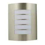 Lampara para exterior de pared E27 15W 100-240V IP45 acero Inoxidable Turin Tecnolite H-800/S