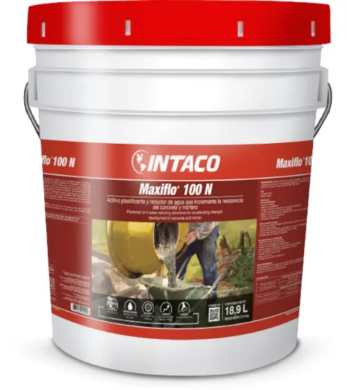 Codaleado Aditivo plastificante Maxiflo-100 cubeta (18.9 litros) Intaco ...