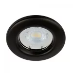 Lampara empotrada redonda GX5.3 50W 100-240V halogena negro Alezio Tecnolite YD-220/N