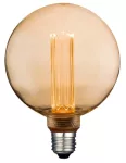 Bombillo LED dimeable vintage E27 G125 3.5W 2000K (125 mm) (tipo globo) ambar Tecnolite 3DG125LEDFC20VA