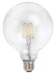 Bombillo LED dimeable vintage E27 G125 4.5W 2700K (125 mm) (tipo globo) transparente Tecnolite 4DG125LEDF27VT
