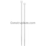 Amarra plastica 2.5 x 100 mm tension 18lb blanca Volteck CIN-1810 / 44300 (100 por paquete)