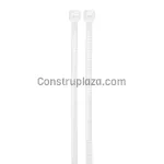 Amarra plastica 4.5 x 400 mm tension 50lb blanca Volteck CIN-5040 / 44310 (25 por paquete)