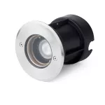 Lampara empotrada en piso redonda GU10 50W 100-240V IP67 (120 mm) satinado Tecno Faro Barcelona 71489