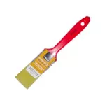 Brocha con mango rojo de cerda sintetica 1-1/2"
