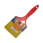 Brocha con mango rojo de cerda sintetica 4"