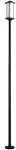 Lampara para exterior mini poste E27 20W 100-240V IP54 (120 x 1800 mm) negro Oriental Neu Blumenau 48400100-16