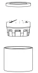 Repuesto aireador para griferia Lilo New cromo Franz Viegener Z411/L5.4.0-R-CR