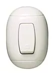 Pulsador para timbre 10A 110V parche blanco Oval Bticino P59