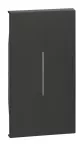 Cubierta para interruptor iluminable K4001 - K4003 - K4004 - K4005 2 modulos negro Living Now Bticino KG01M2