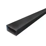 Tubo estructural hierro negro rectangular 1" x 2" (25 x 50 x 1.80 mm) 6 metros (calibre blanco)