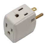 Enchufe trifulcador polarizado 3 salidas 15A 110V Eagle 1170