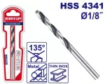 Broca HSS para metal 1/8" Emtop ETDB318102