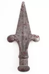 Punta lanza francesa pequeña 120 mm (22 mm) hierro forjado decorativo para rejas 726/6