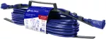 Extension electrica de uso rudo aterrizada 1 toma 8 metros azul 16AWG Volteck ERA-8X16 / 48058 
