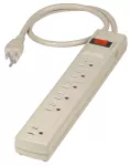 Regleta de uso rudo 6 tomas 13A 125V blanca Volteck MUL-6 / 47182 