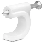 Grapa aislante para cable coaxial blanca 12 mm Volteck GCU-12B / 48275 (20 por paquete)