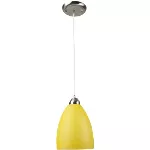 Lampara colgante E27 15W 100-240V cristal ambar Massa Tecnolite 20CTL1900MVAM