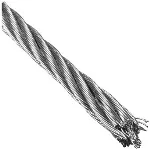 Cable de acero 1/4" (6 mm) sin forro