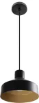 Lampara colgante E27 20W 100-240V (230 x 190 mm) negro con dorado interno Liza Blumenau 812320-08