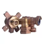 Accesorio de bronce para caja de medidor de agua 1/2"