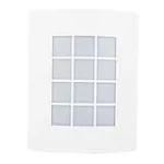 Lampara para exterior de pared cuadrada E27 15W 100-240V IP45 blanco Turin I Tecnolite H-810/B