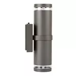 Lampara para exterior de pared 2 luces E27 40W 100-240V IP44 antracita Toledo I Tecnolite H-1075/AN