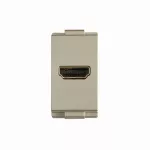 Conector para salida de video HDMI 1A 5V champagne T&J Eagle 8051-CH